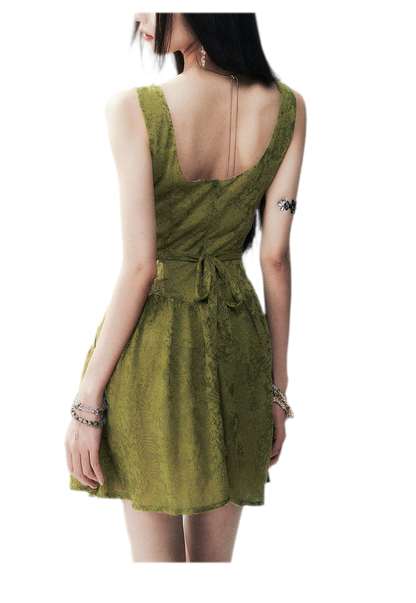 Moss Lace Waist Dress