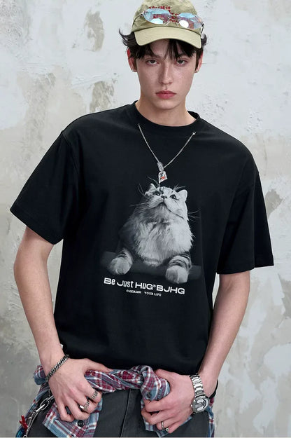Tactile Graphic Loose T-Shirt
