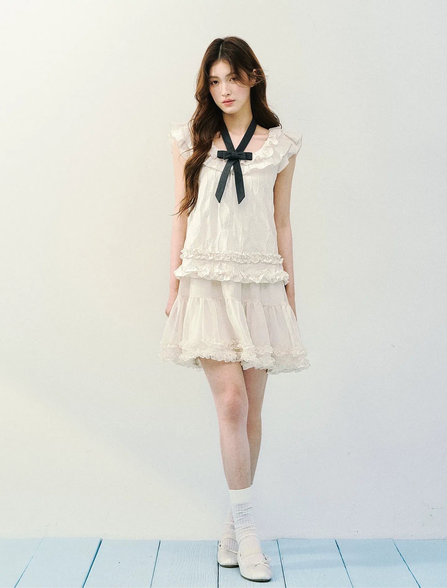 Ruffled A-Line Dress