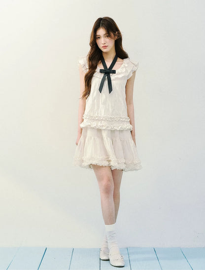 Ruffled A-Line Dress