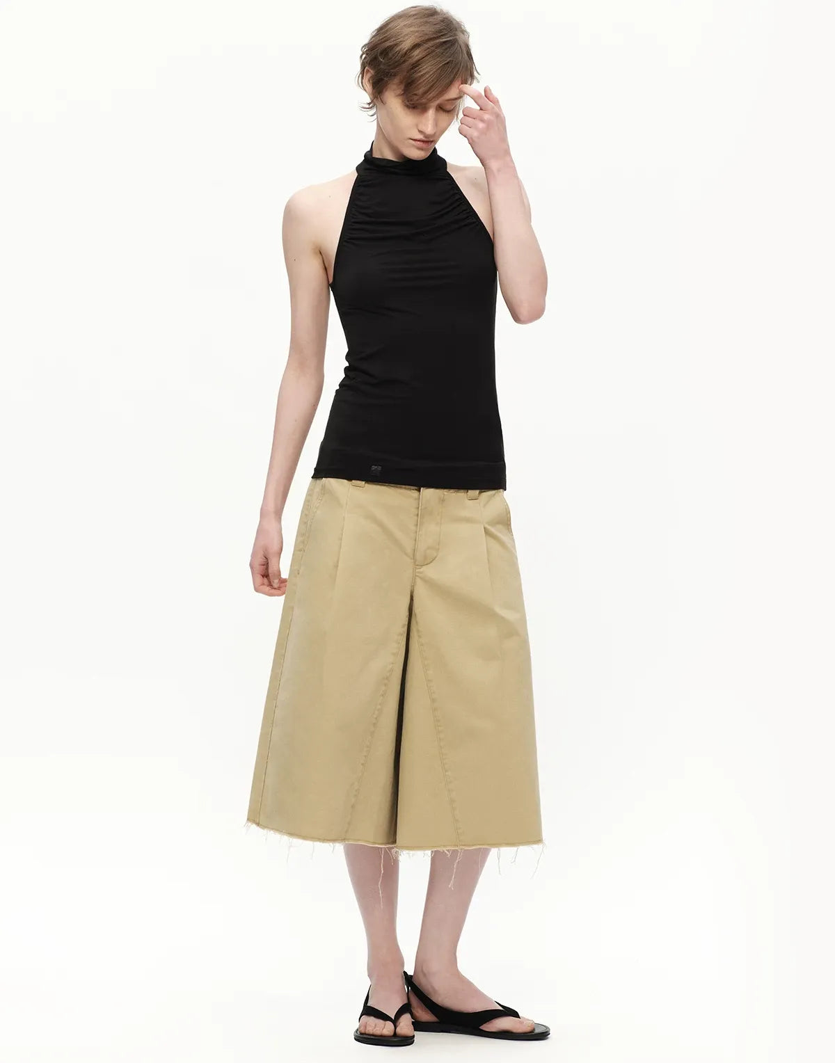 Modal Halter High Neck Tank