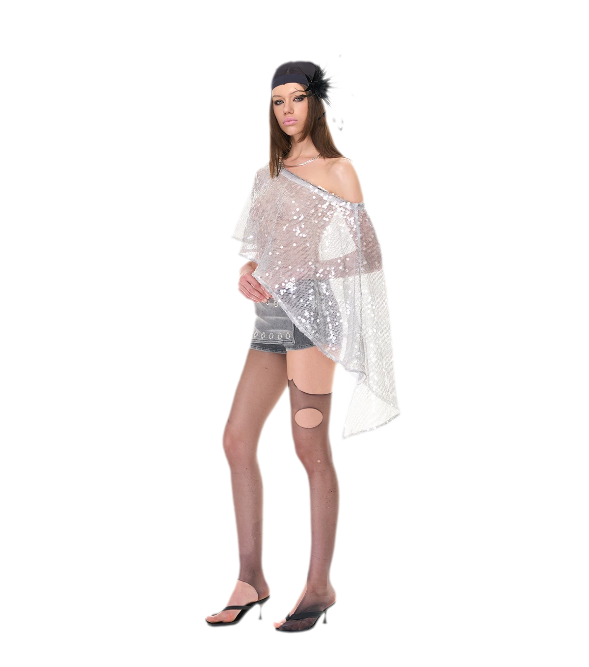 Shimmering Asymmetric Cover-Up
