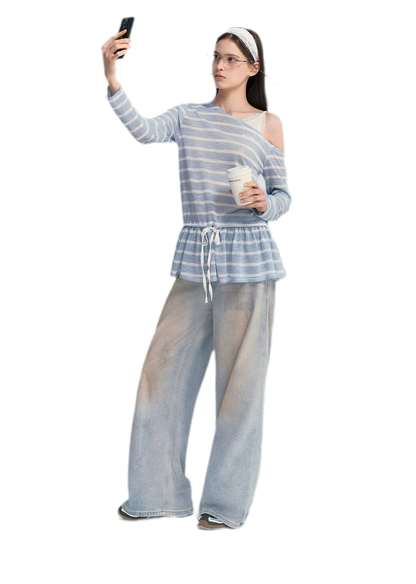 Lace Asymmetric Top