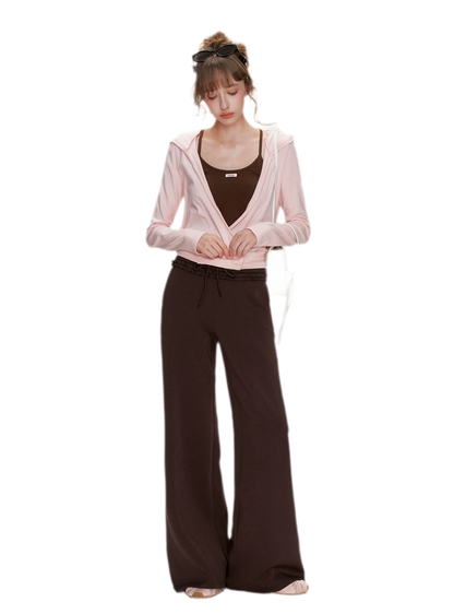 Wrap V-Neck Knitwear Set
