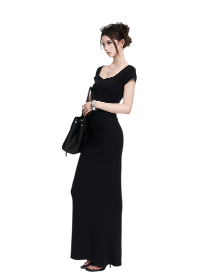 Sweetheart Ruched Maxi Dress