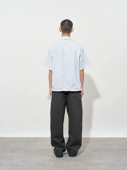 Structured Plaid Short-Sleeve Shirt