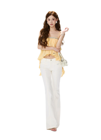 CYNR Crystal Ruffle Cami – view 12