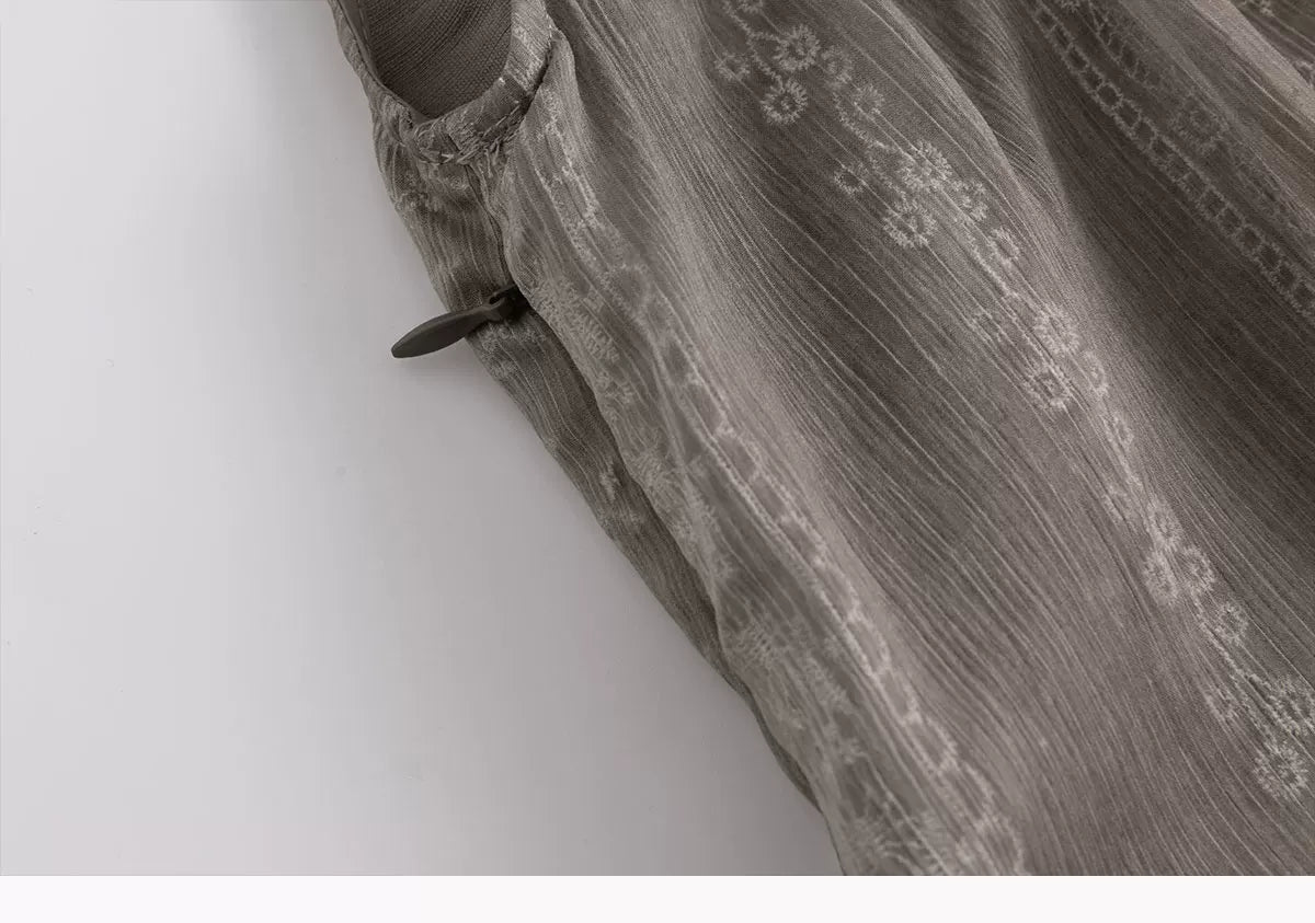 Lace Armor Mesh Dress