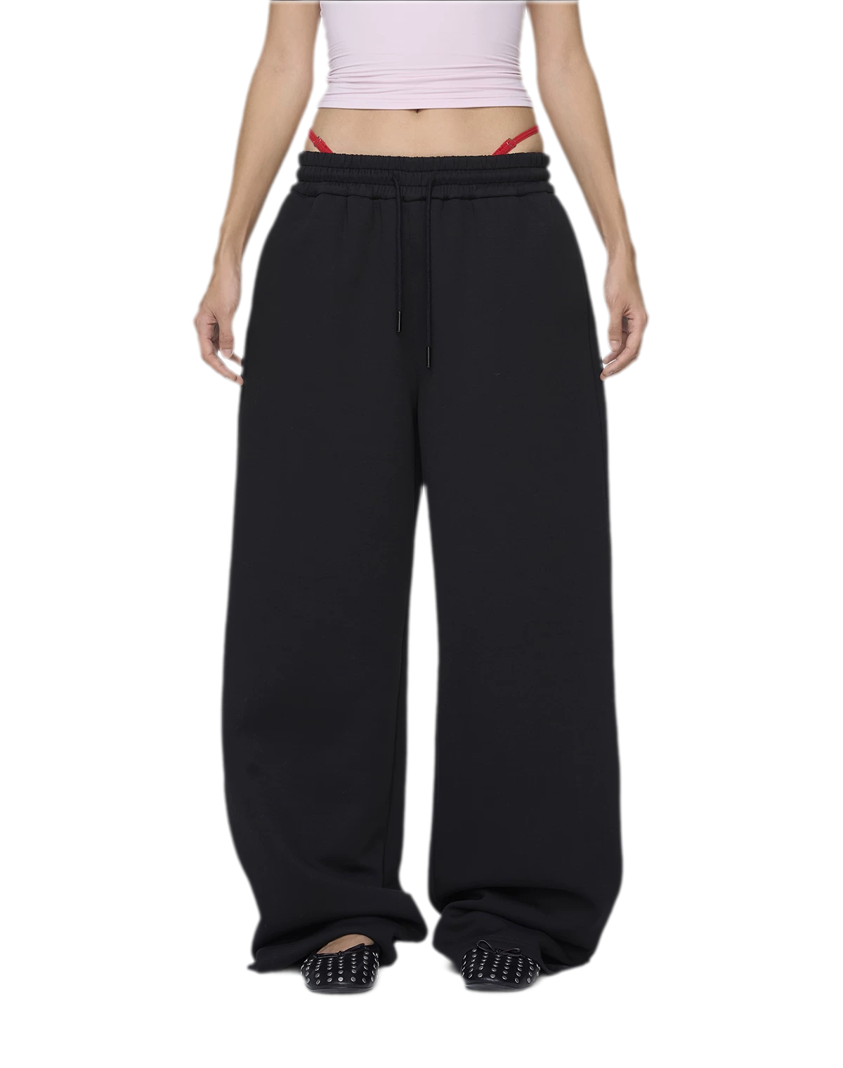 Air Cotton Wide-Leg Sweatpants