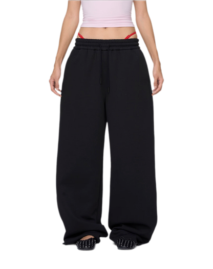 Air Cotton Wide-Leg Sweatpants