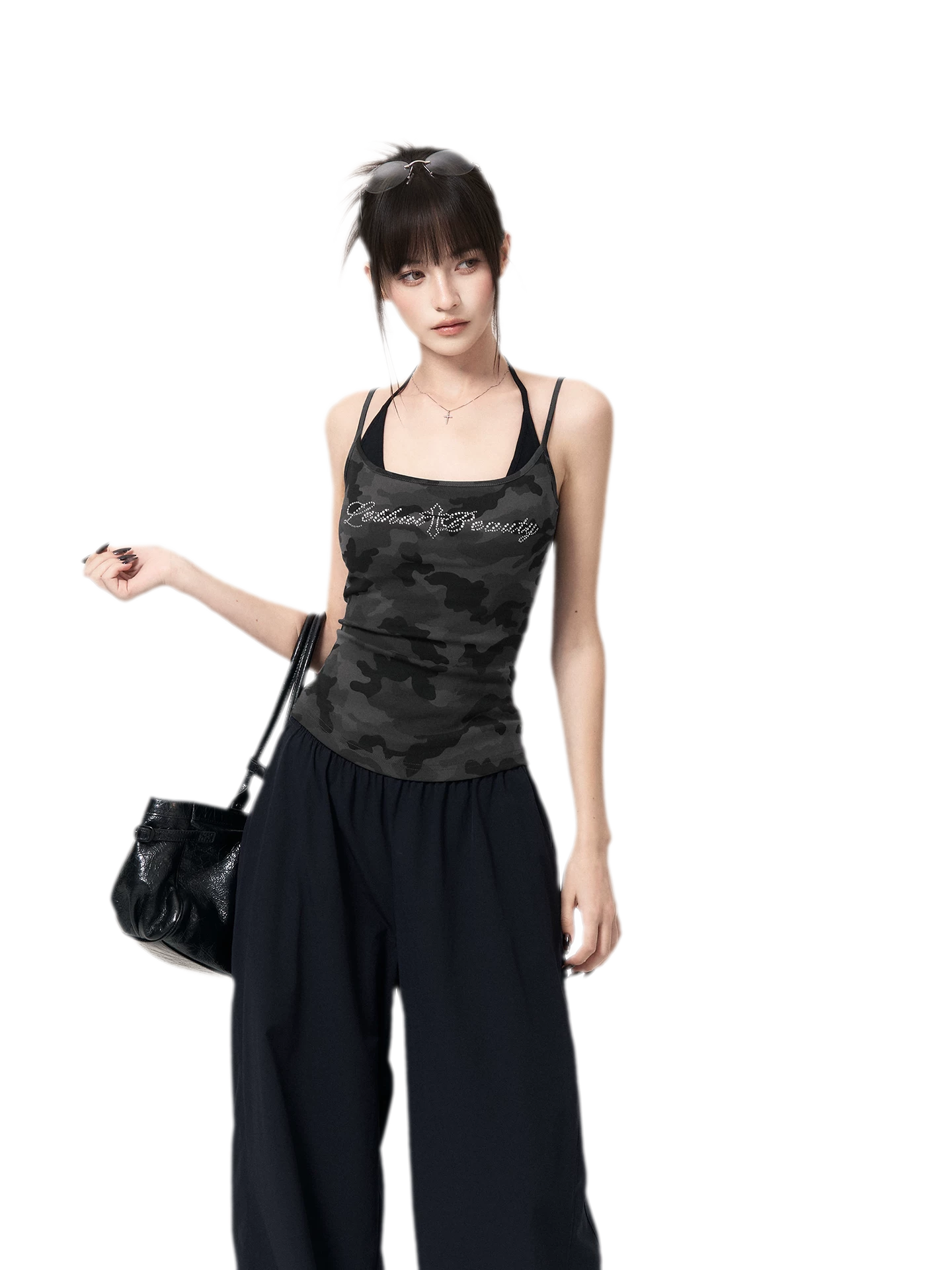 Camouflage Rhinestone Dress