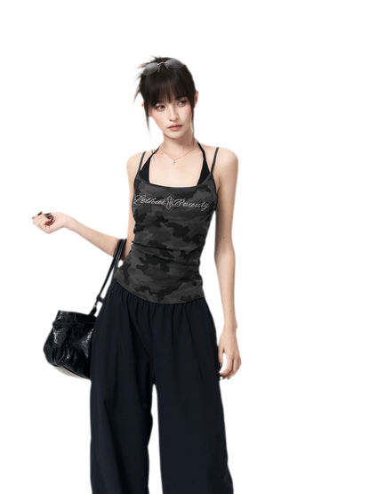 Camouflage Rhinestone Dress