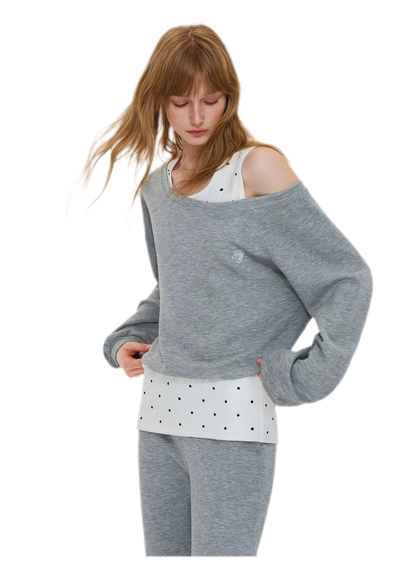 Polka Dot Asymmetrical Layered Set