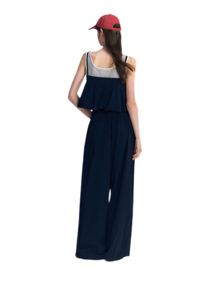 Contrast Faux Layered Set