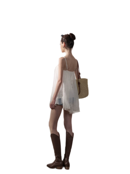 Sheer Chiffon A-Line Cami