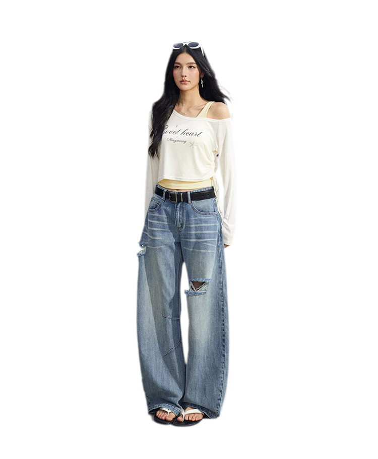 Layered One-Shoulder Top
