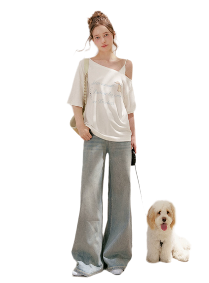 Modal Cotton Lace Tee