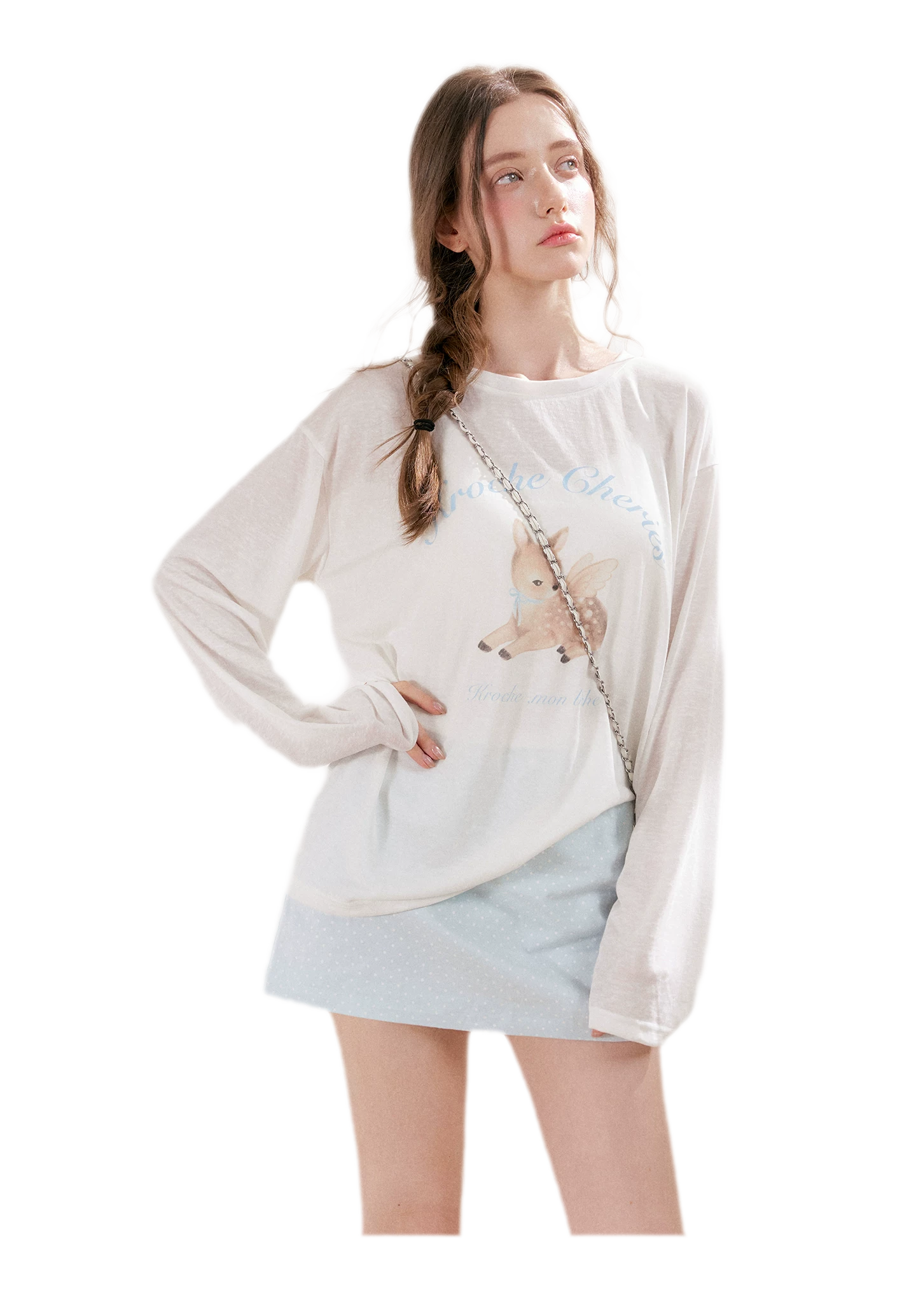 Polka Dot A-Line Mini Skirt
