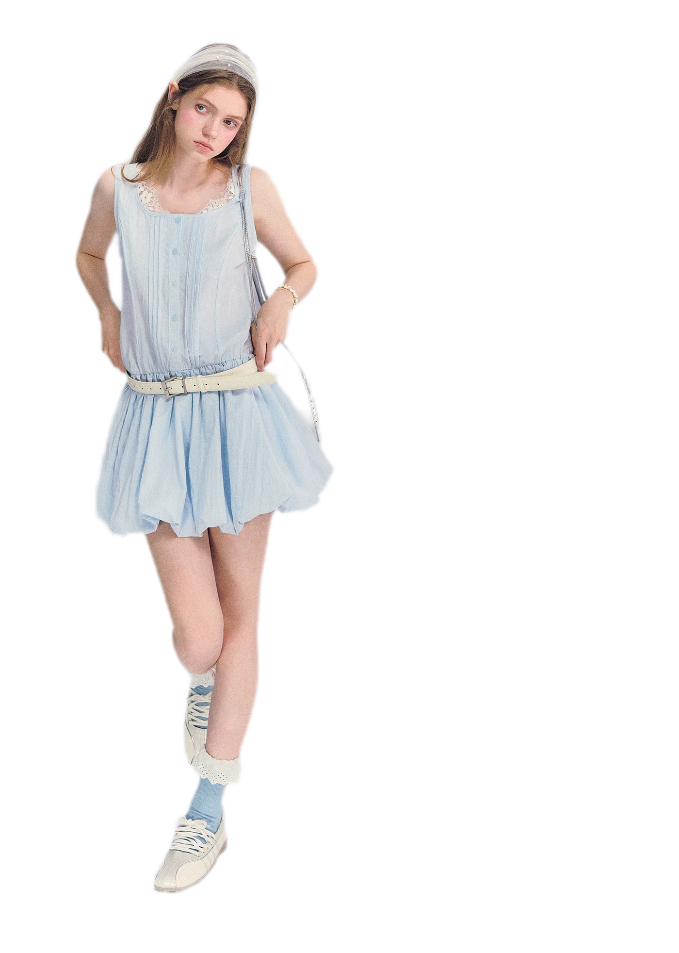 Lace Square Neck Dress