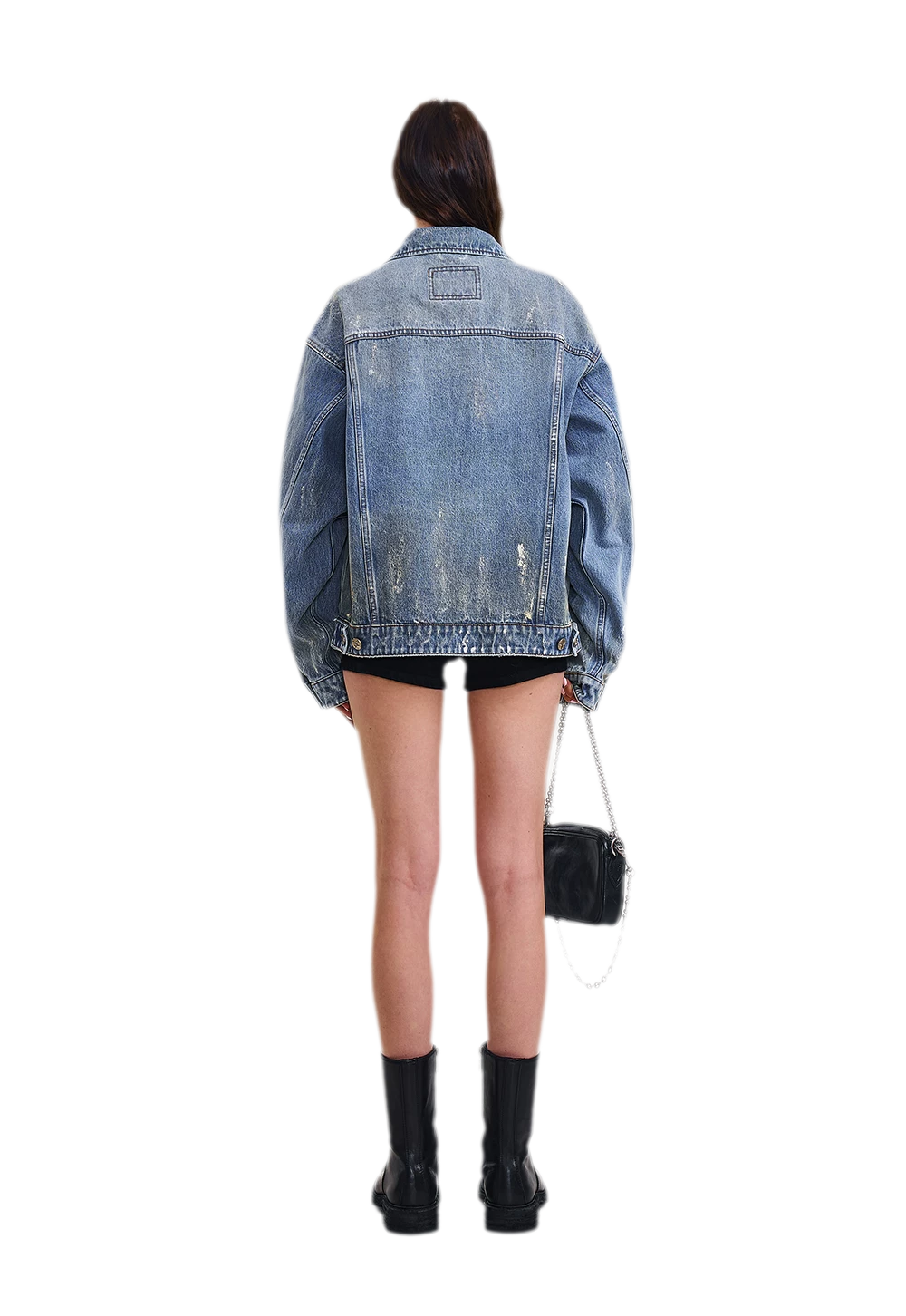 Cross Statue Denim Jacket