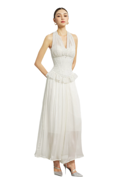 Nanyang Chiffon Halter Bustier