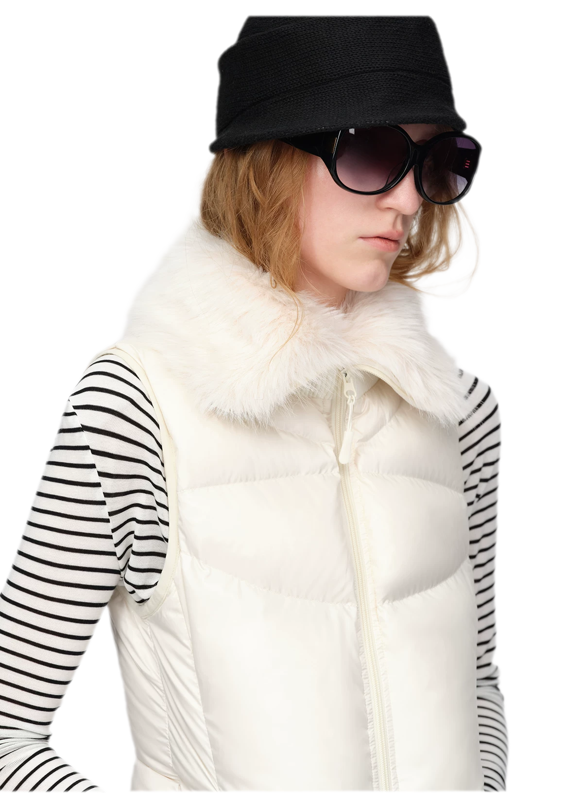 Gilet matelassé en duvet brillant