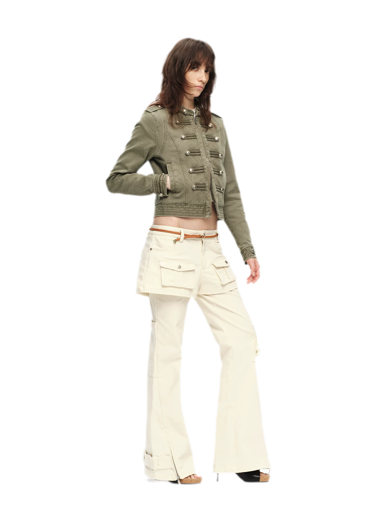 Washed Cotton Napoleon Jacket