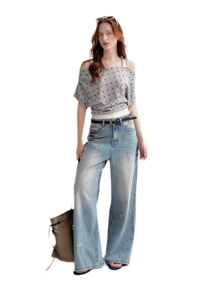 Polka Dot Layered T-Shirt