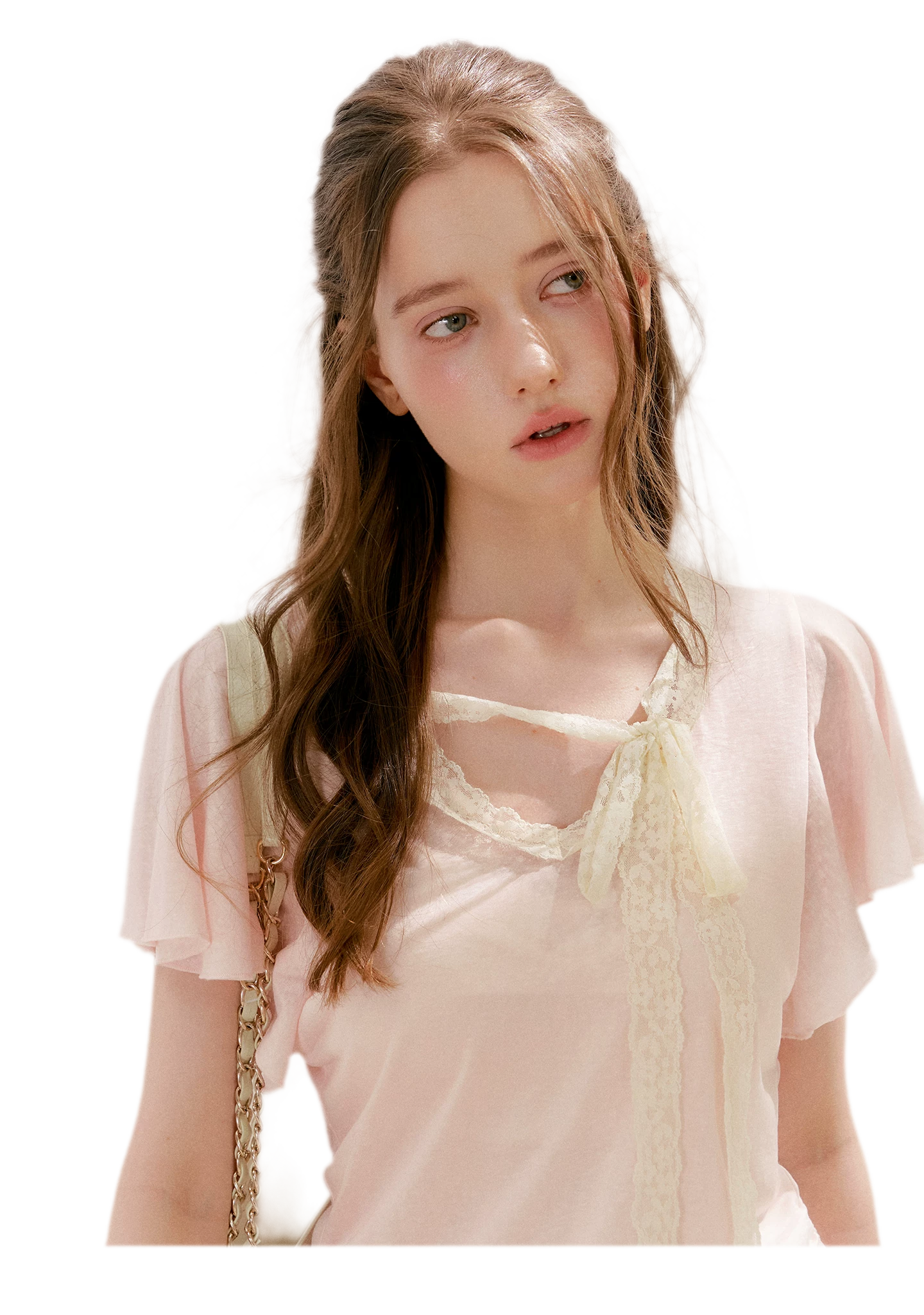Snowflake Tencel Linen Lace T-shirt