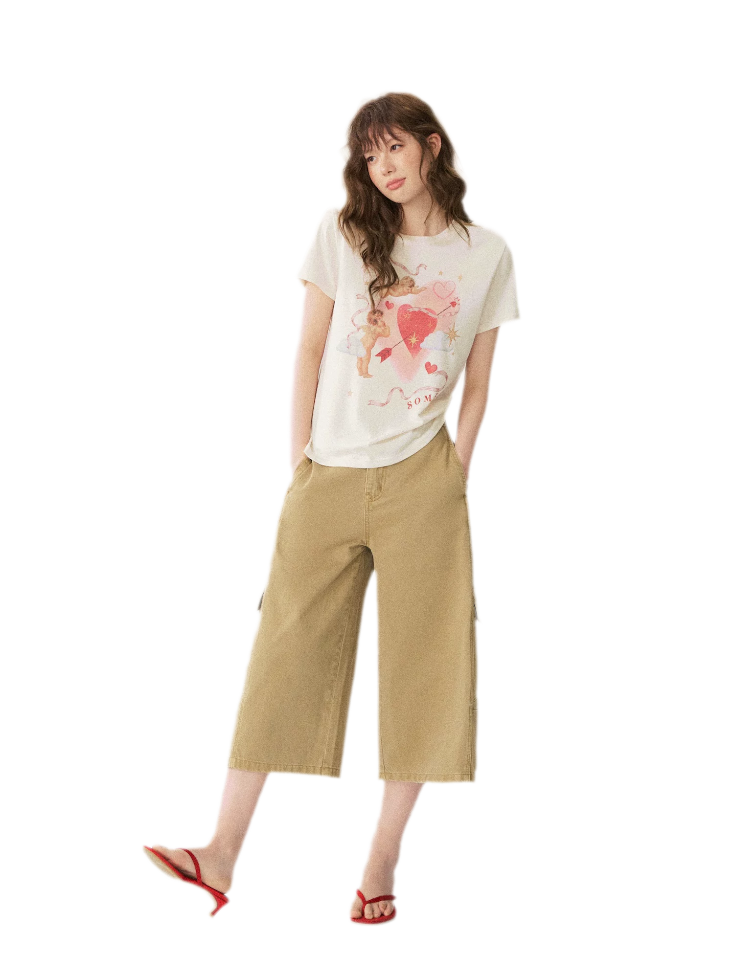 Utility Denim Capri Pants