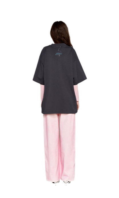 Cotton Rhinestone Graphic T-Shirt