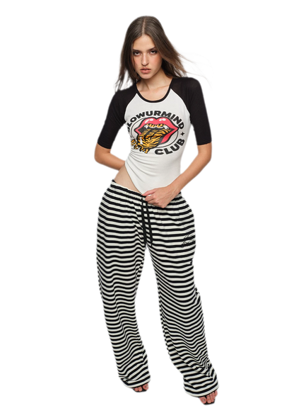 Graphic Raglan Slim T-Shirt