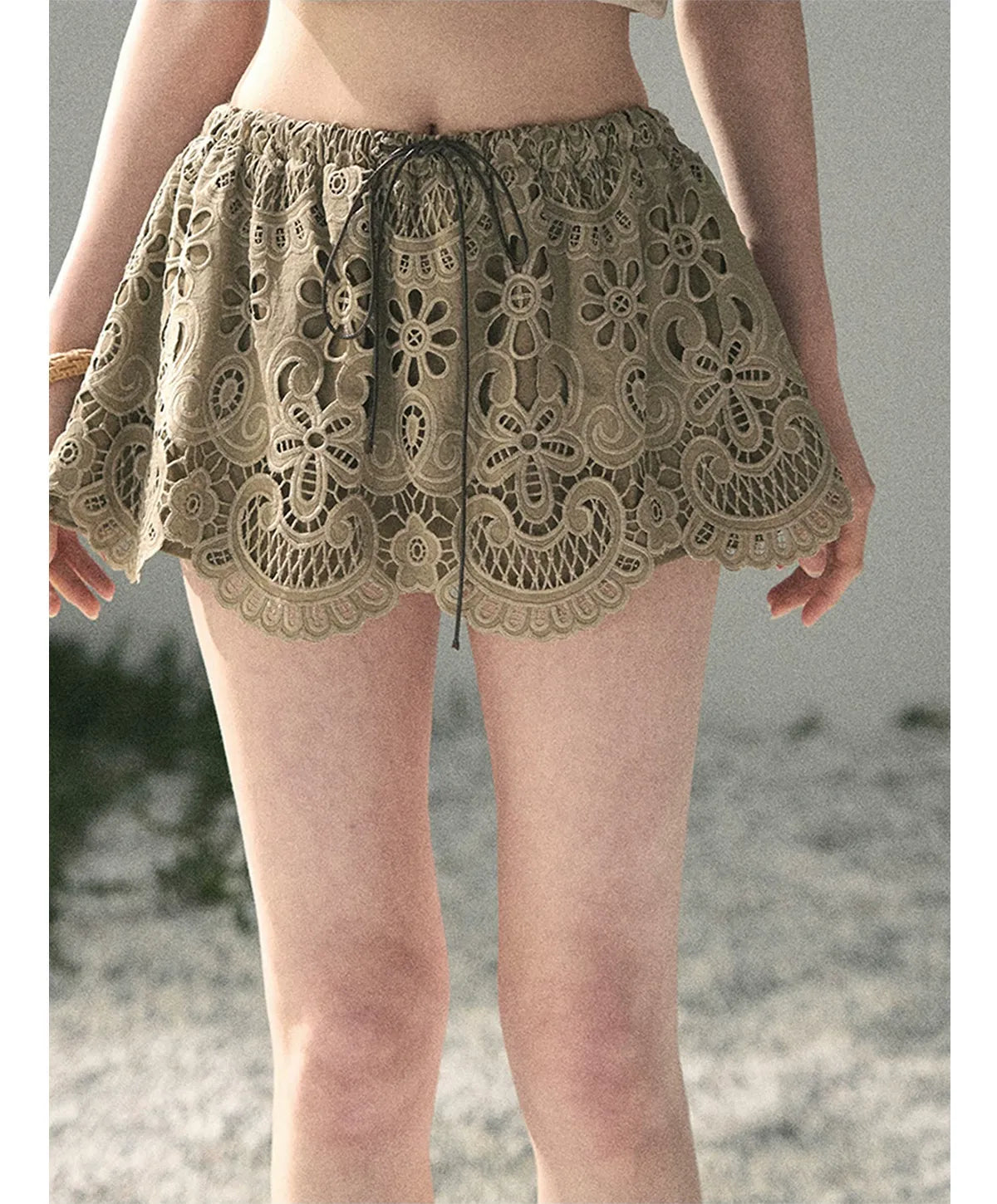 Lace A-Line Mini Skirt