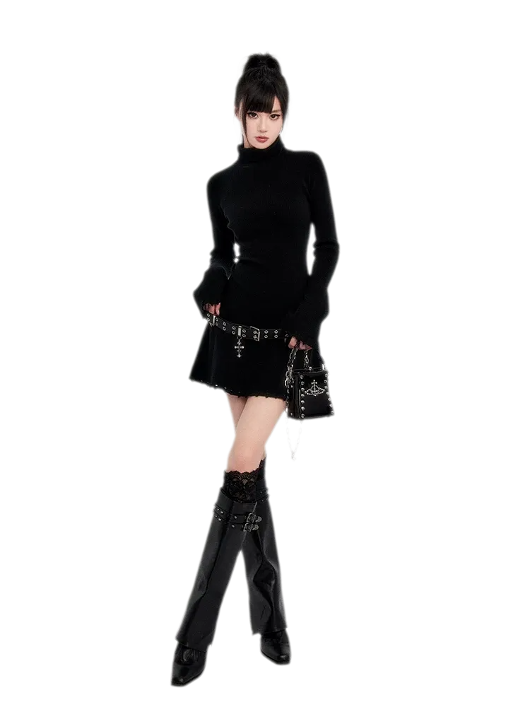 Metal Cross Punk Belt
