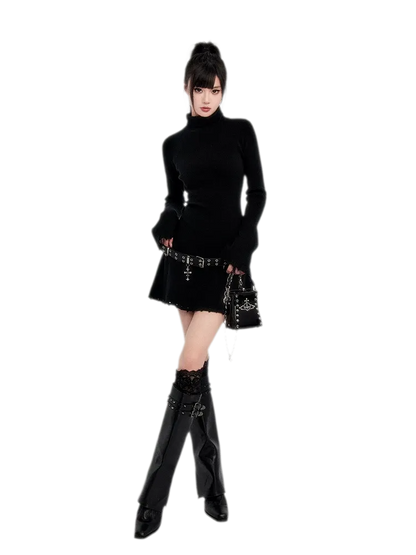 Metal Cross Punk Belt