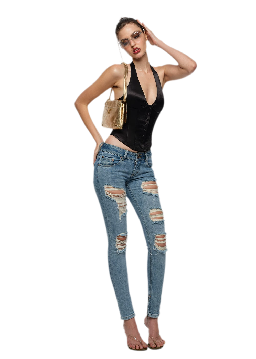Low Rise Skinny Jeans
