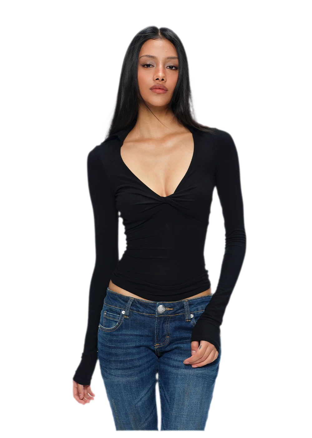 Twisted Knot Slim-Fit Top