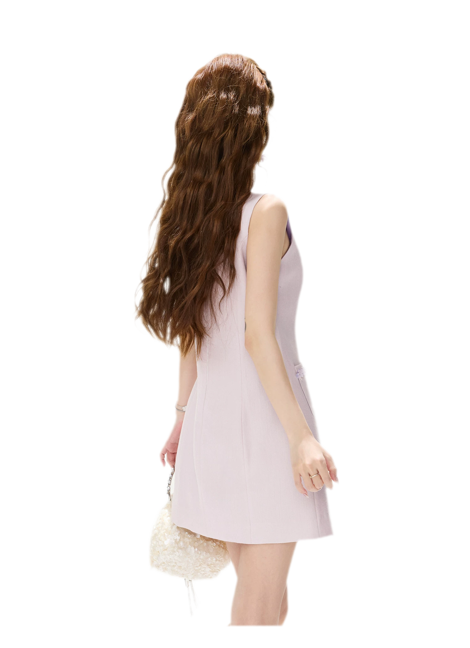CYNR Taro Purple Pocket Dress – view 16