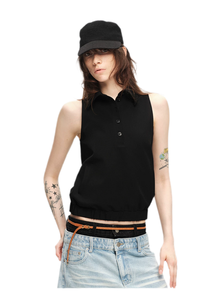 Double-Breasted Cape Vest Coat