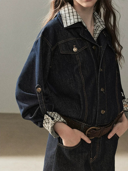 Stonewashed Denim Shirt Dress