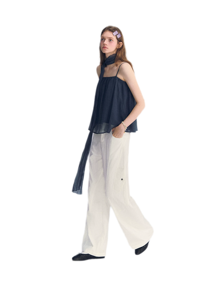 Chiffon Draped Cami Top