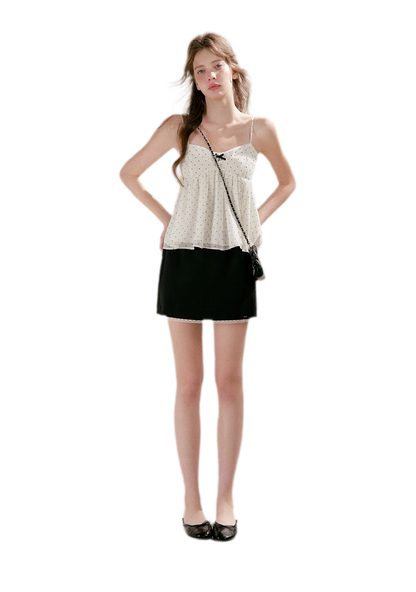 Polka Dot Ruffle Cami