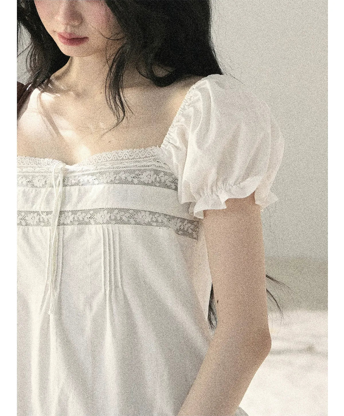 Cloudy Lace Puff Dress