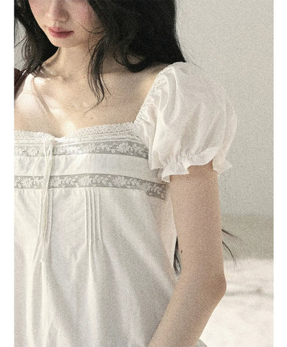 Cloudy Lace Puff Dress