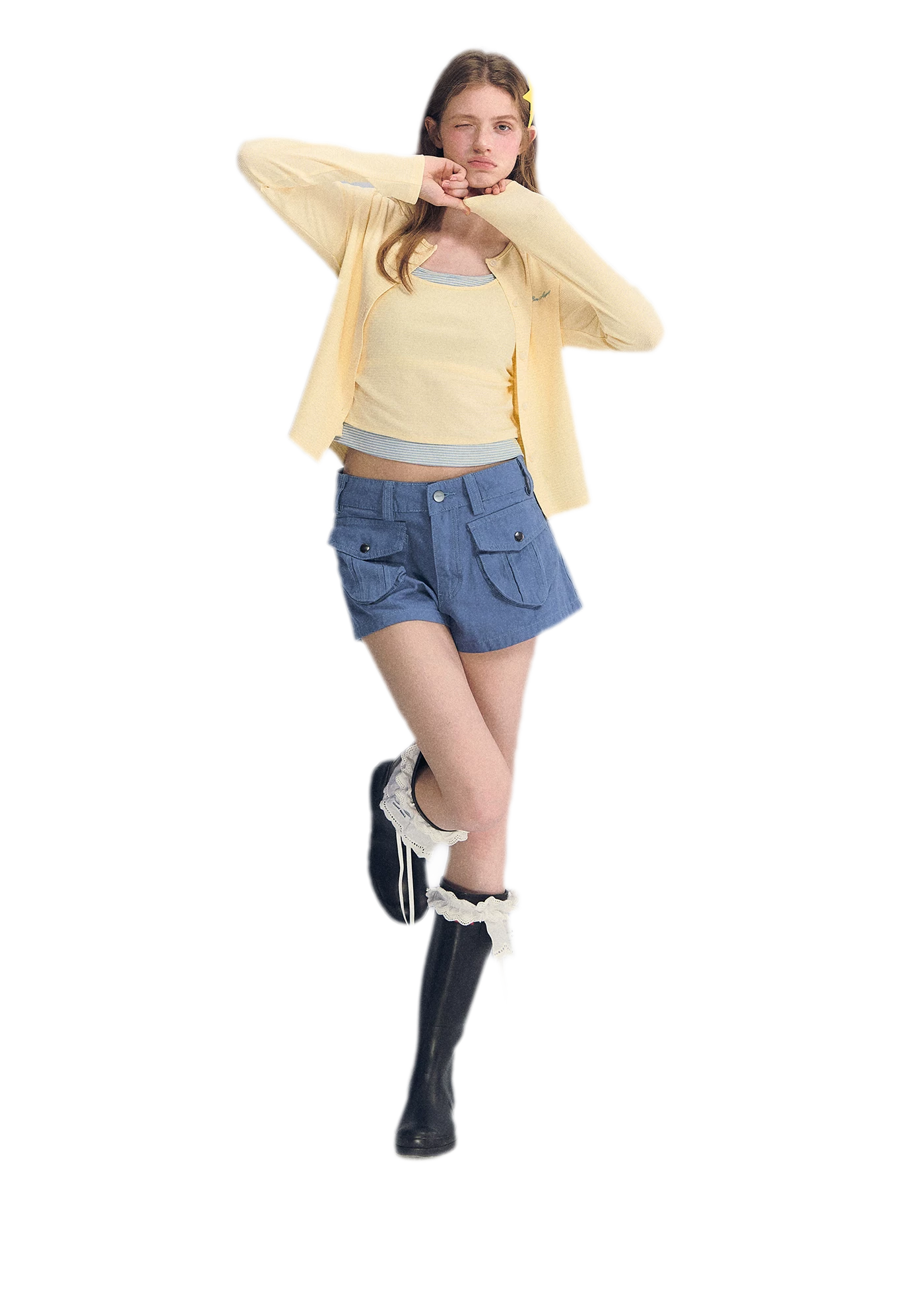 Low-Waist Cargo Shorts