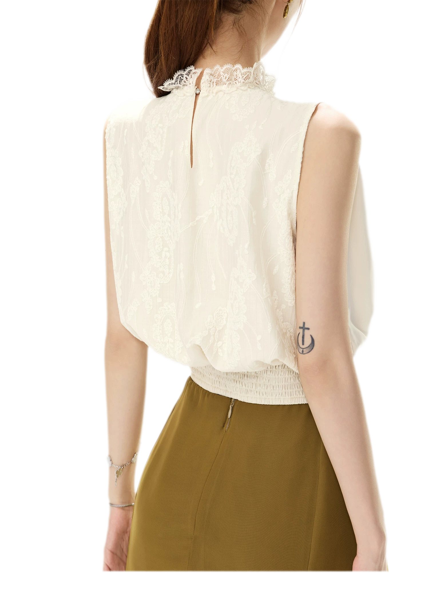 Embroidered Lace Blouse