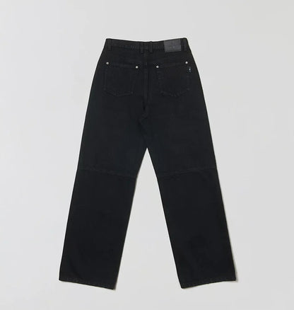 Cross Statue Wide Straight Jeans