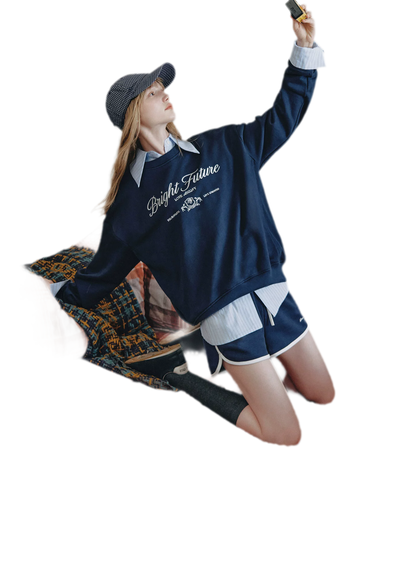 Embroidered Graphic Crewneck Sweatshirt