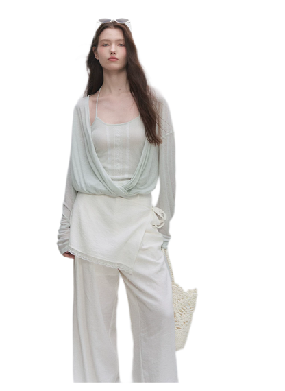Lyocell Linen Lantern Sleeve Set