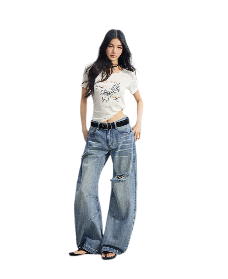 Butterfly Ruched Tee